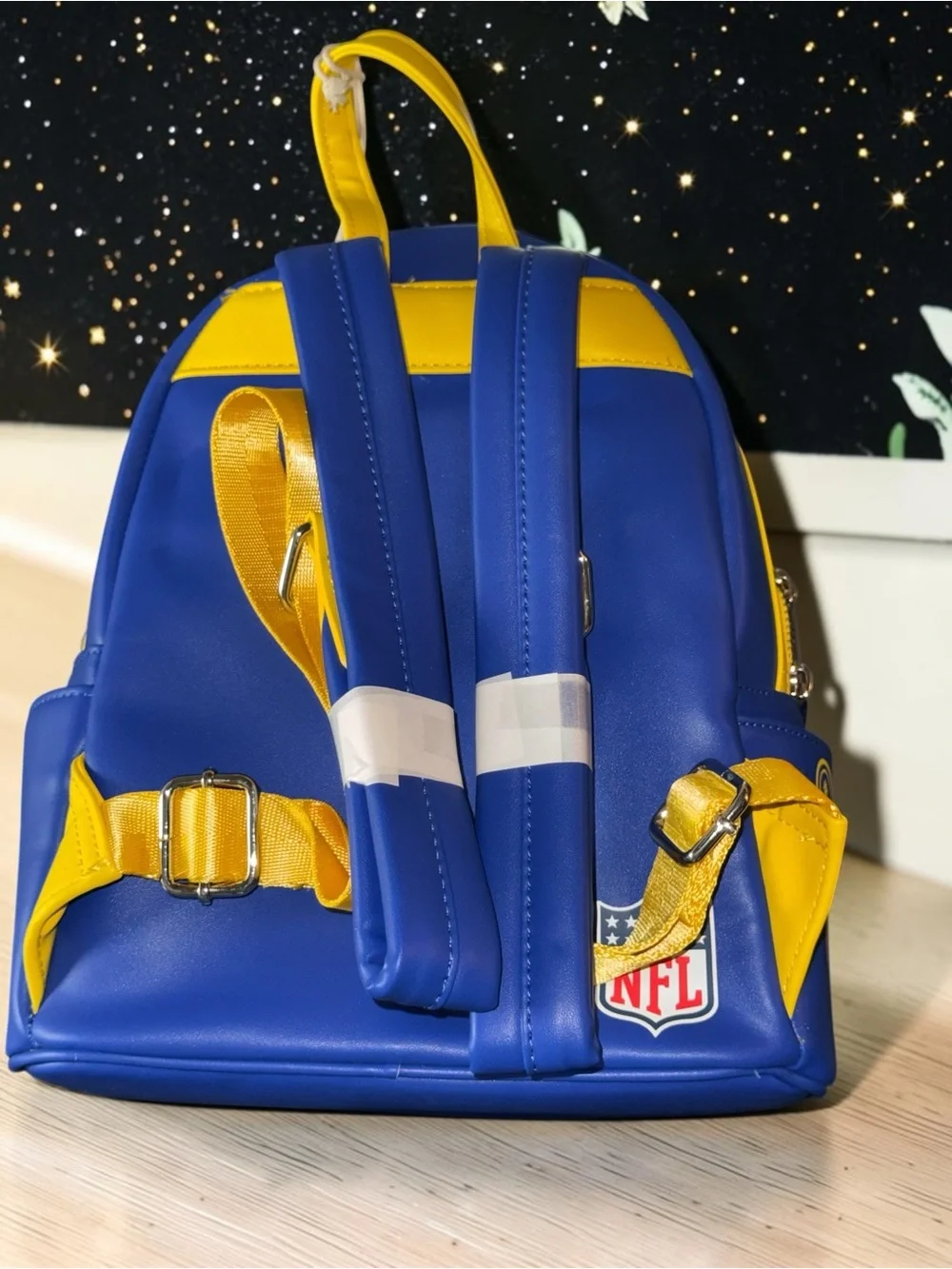 Loungefly NFL LA Rams Patches Mini Backpack